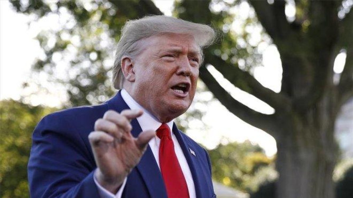 El presidente de los EEUU, Donald Trump, en la Casa Blanca.-AP