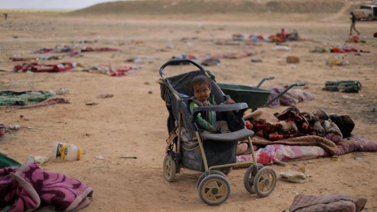 Los niños en la guerra de Siria son las víctimas más preocupantes.-REUTERS