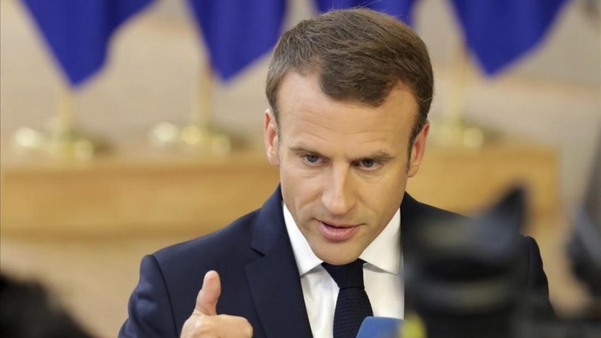 El presidente de Francia, Emmanuel  Macron.-/ OLIVIER MATTHYS (AP)