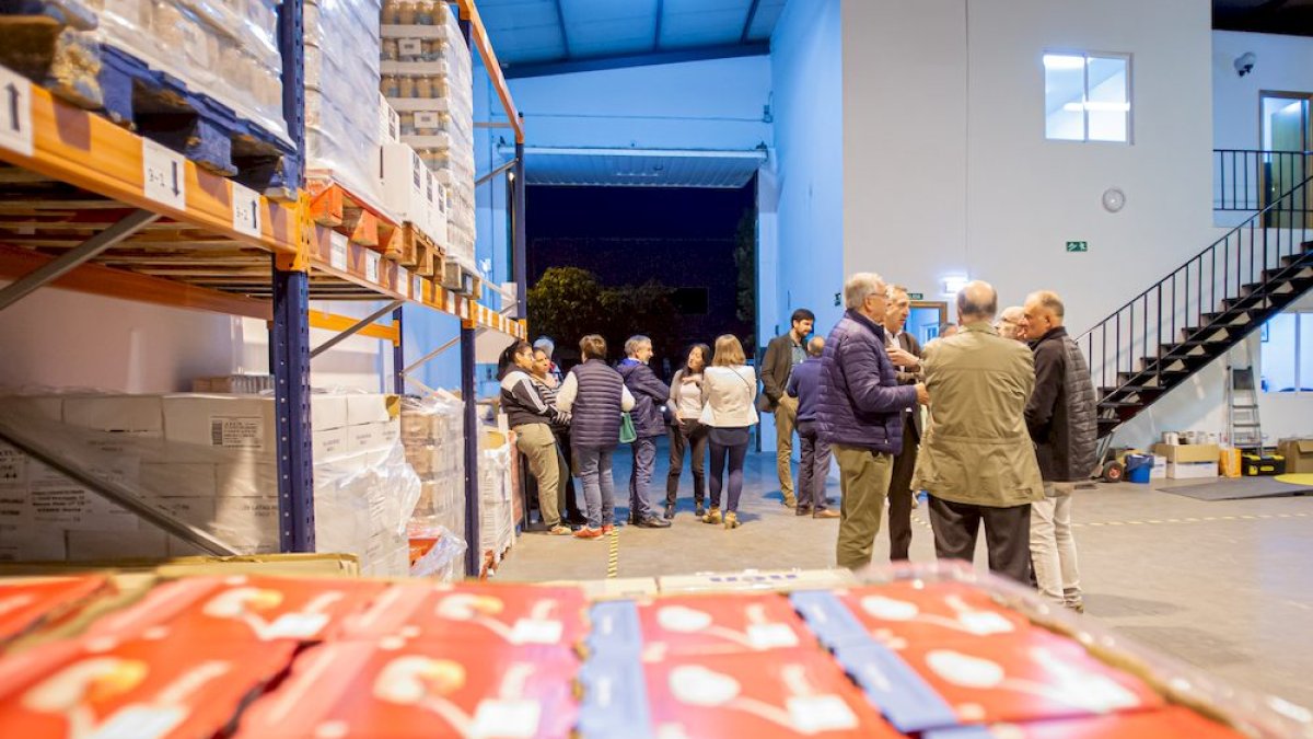 Jornada de puertas abiertas en el Banco de Alimentos de Soria. MARIO TEJEDOR