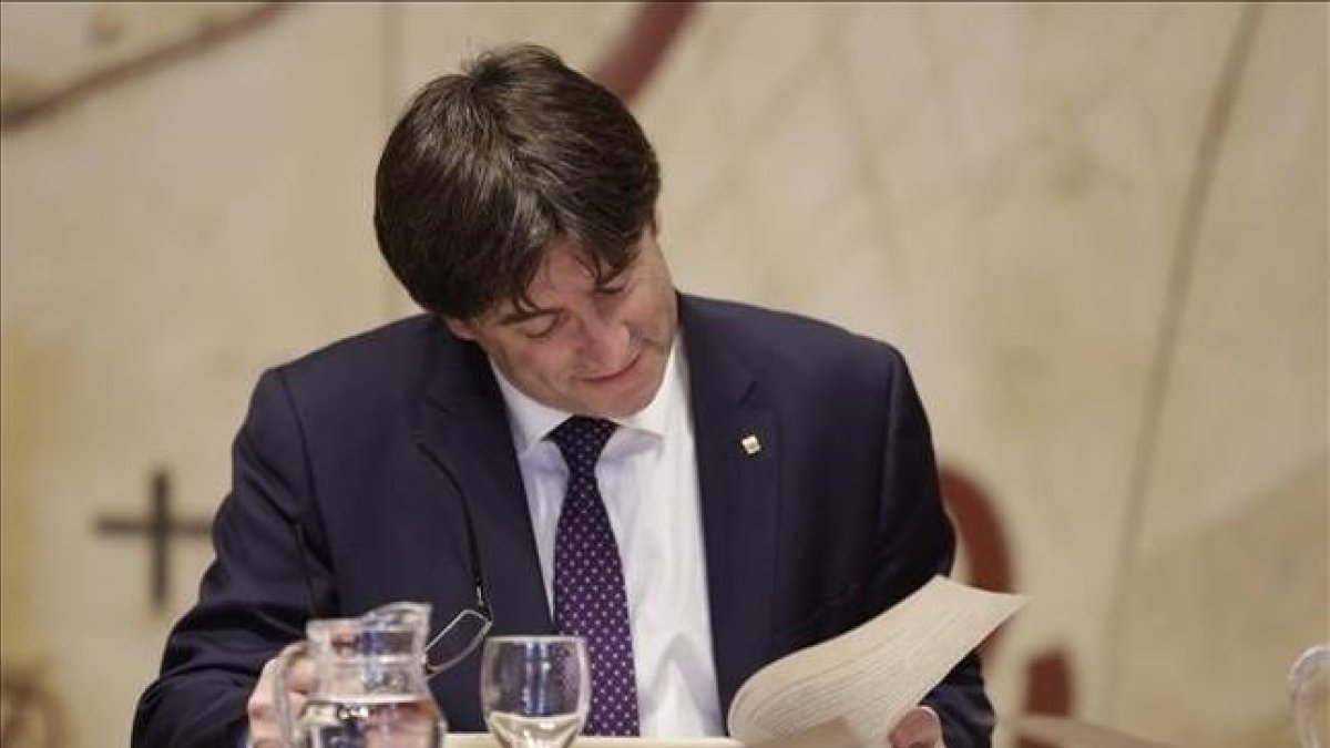 El 'president' de la Generalitat, Carles Puigdemont.-ALBERT BERTRAN