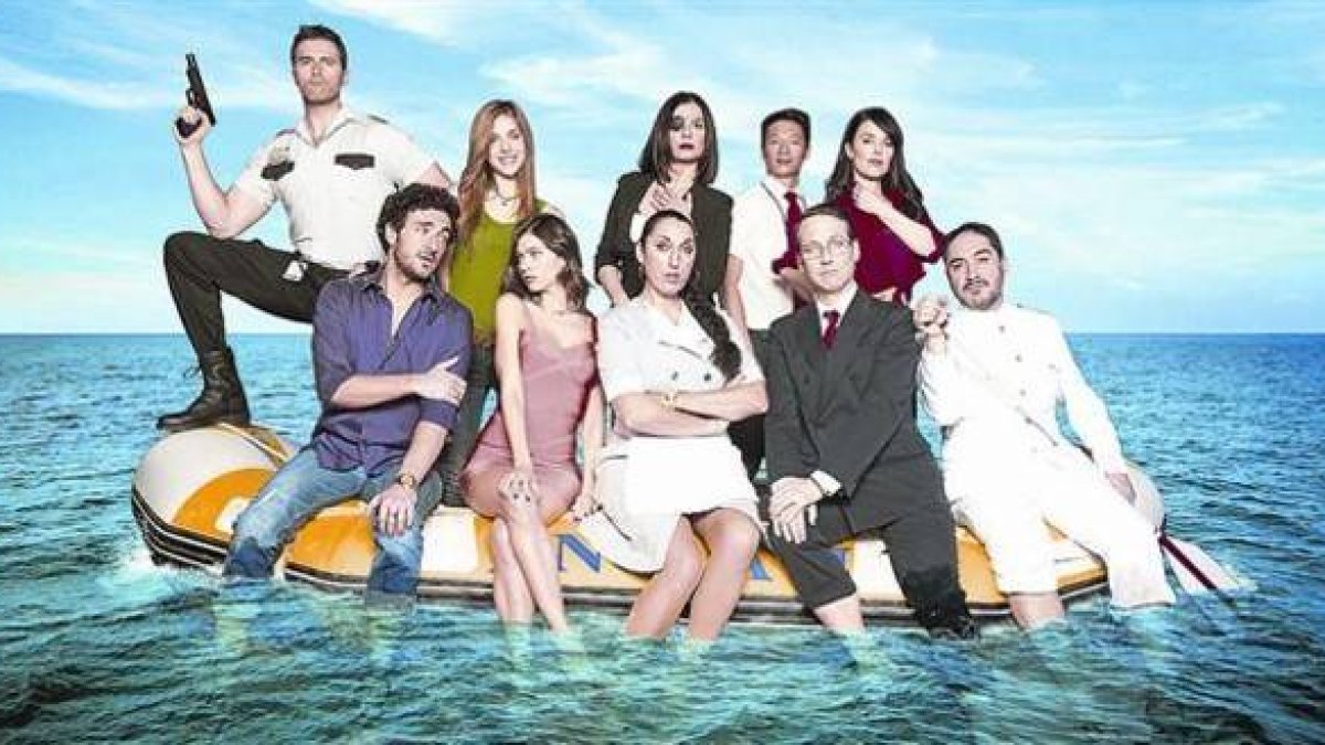 TRIPULACIÓN Los principales personajes de la comedia de Tele 5 'Anclados'.-Foto: MEDIASET