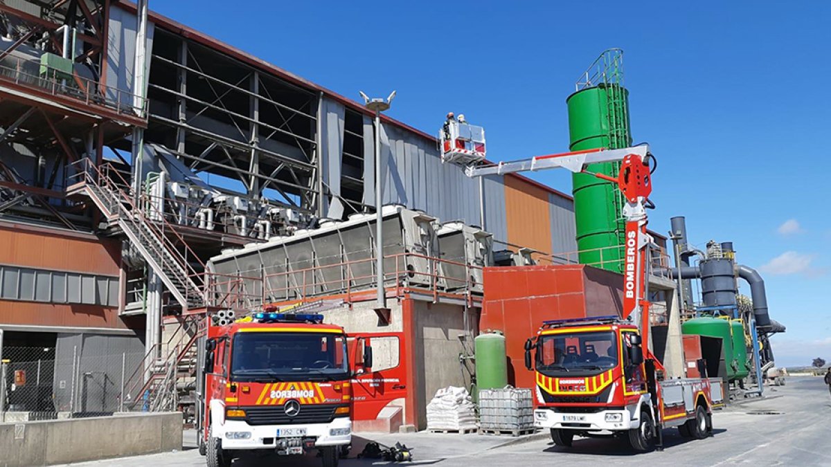 Estado de las instalaciones de Rugui tras la deflagración.-HDS