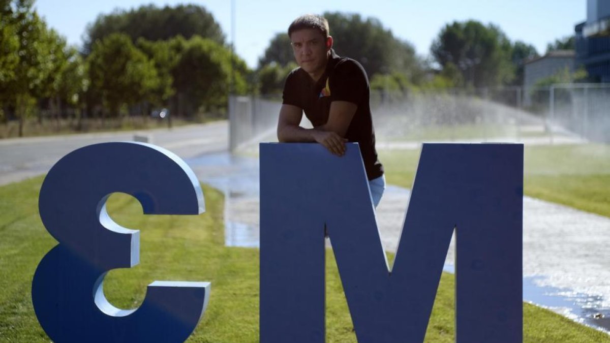 Antonio José Alonso, promotor de la empresa Mi Pequeña Fábrica, en el Parque Científico de Salamanca-ENRIQUE CARRASCAL