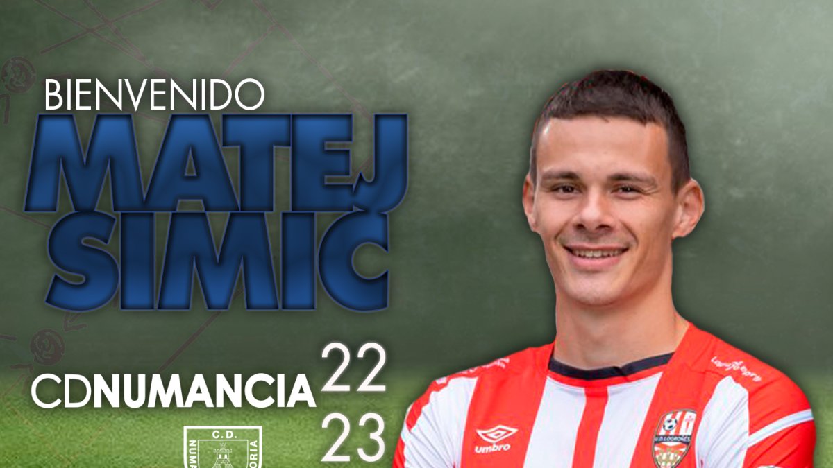 Matej Simic llega para potenciar el centro de la defensa del Numancia.