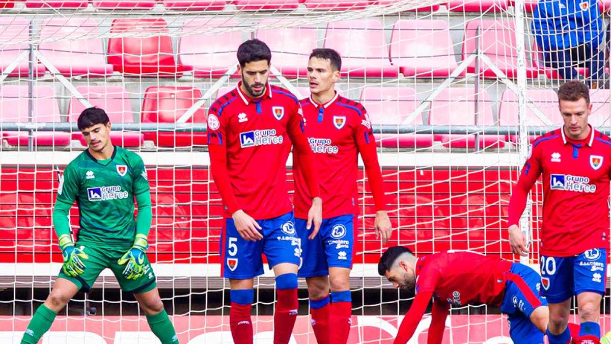 El CD Numancia se ubica en zona de peligro. MARIO TEJEDOR