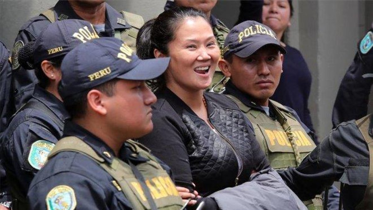 La líder opositora peruana Keiko Fujimori durante una audiencia judicial.-EFE