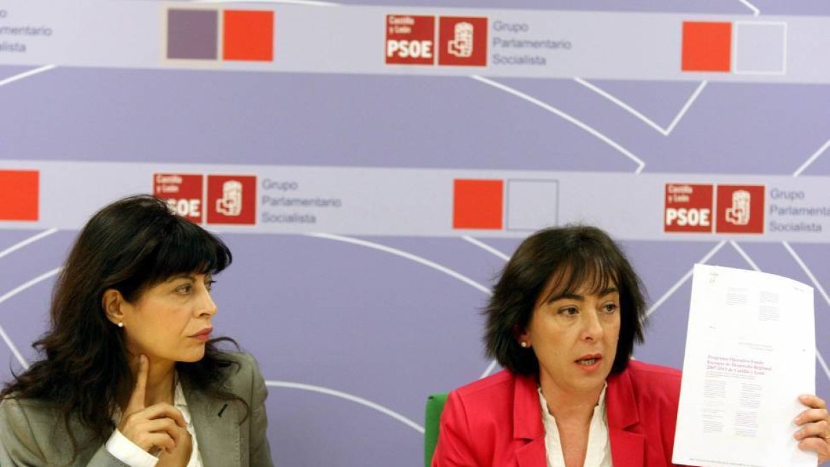 La portavoz socialista en las Cortes, Ana Redondo, denuncia la gestión de los fondos europeos destinados a depuración de aguas por parte de la Consejería de Fomento y Medio Ambiente-Ical