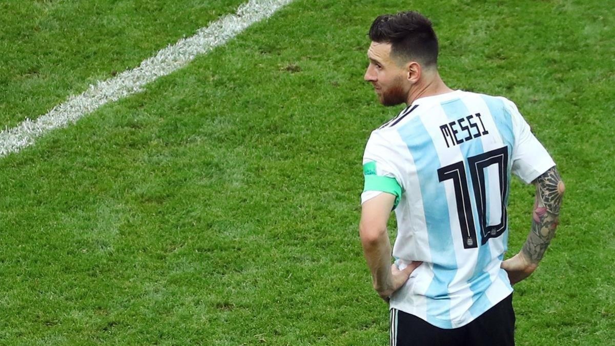 Messi, en Kazán, en su último partido con Argentina el pasado 30 de junio del 2018.-REUTERS