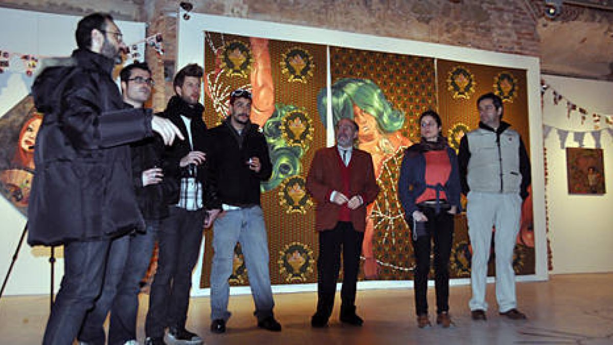 Exposición de Ausín Sáinz en el Palacio Ducal de Medinaceli.-