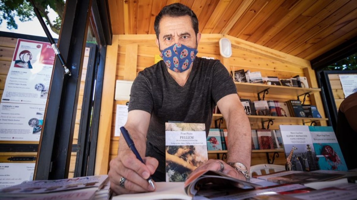 Fran Picón en la caseta de Lastura.-GONZALO MONTESEGURO