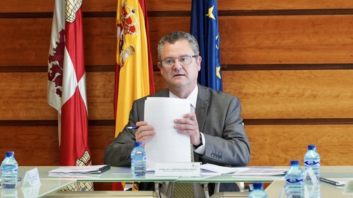 El consejero de Agricultura, Ganadería y Desarrollo Rural, Gerardo Dueñas. ICAL