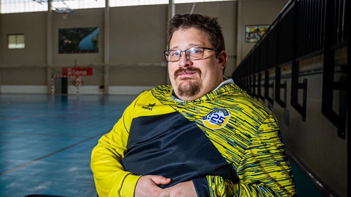 Jordi Lluelles, entrenador del BM Soria. MARIO TEJEDOR