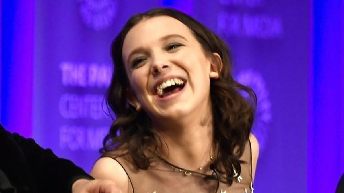 La actriz Millie Bobby Brown, protagonista de Stranger Things, en el PaleyFest de Los Ángeles.-FRAZER HARRISON