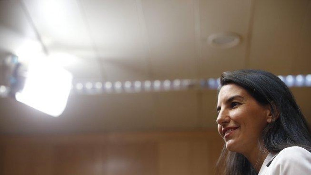 La portavoz de Vox en la Comunidad de Madrid, Rocío Monasterio.-JAVIER LIZÓN (EFE)