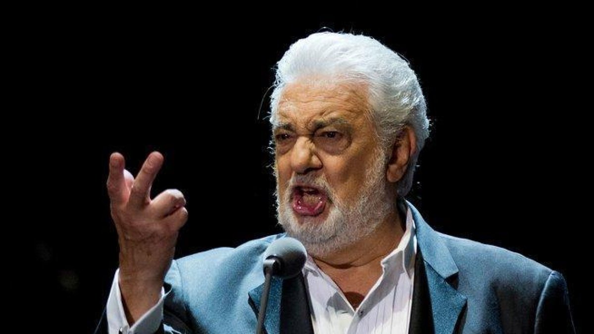 Plácido Domingo, en una actuación en Marbella, en el 2015.-AFP