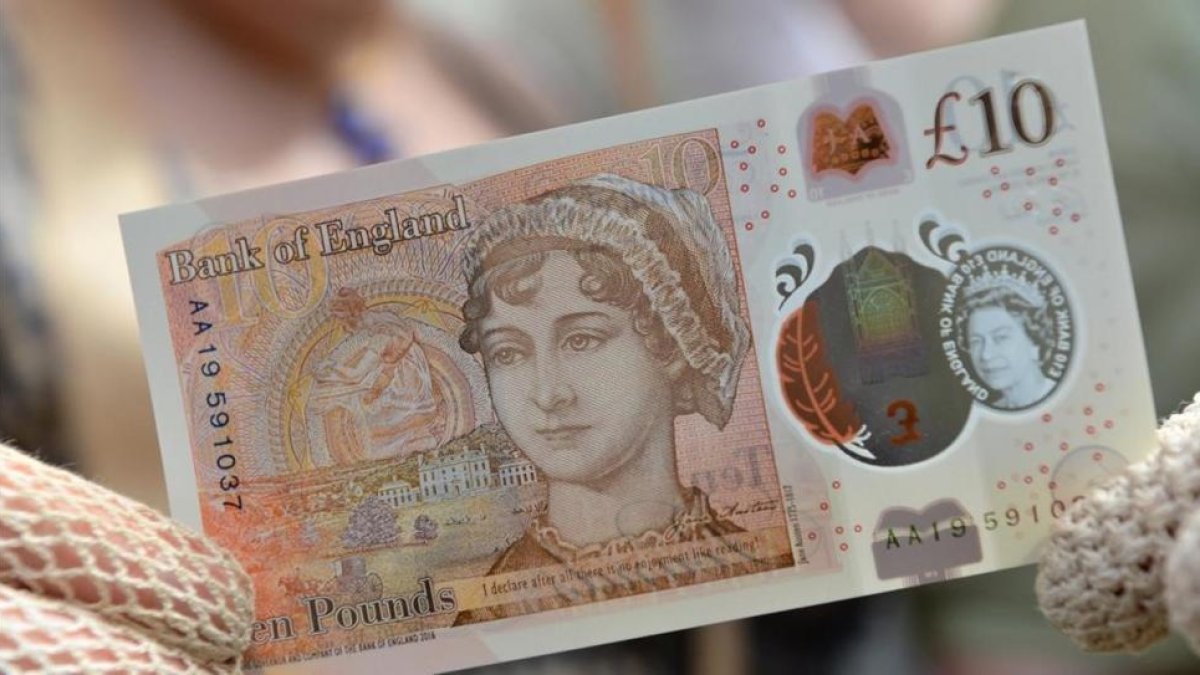 Billete de 10 libras de Jane Austen.-REUTERS