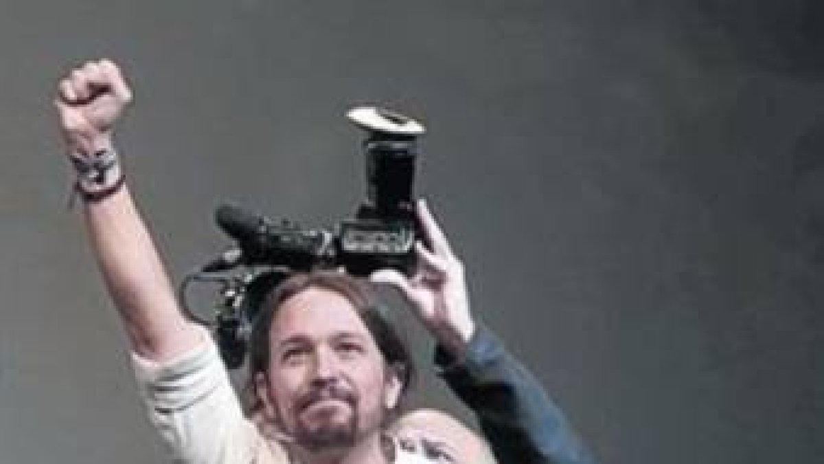 Pablo Iglesias, el 15 de noviembre, tras ser elegido secretario general de Podemos.-Foto: AGUSTÍN CATALÁN