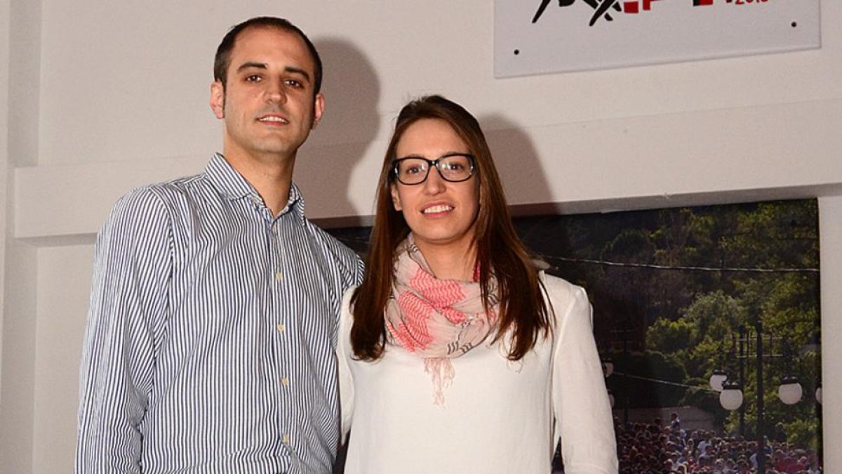 Nacho Lapuerta y Leticia Íñigo, jurados de la cuadrilla de San Juan 2016.-ÁLVARO MARTÍNEZ