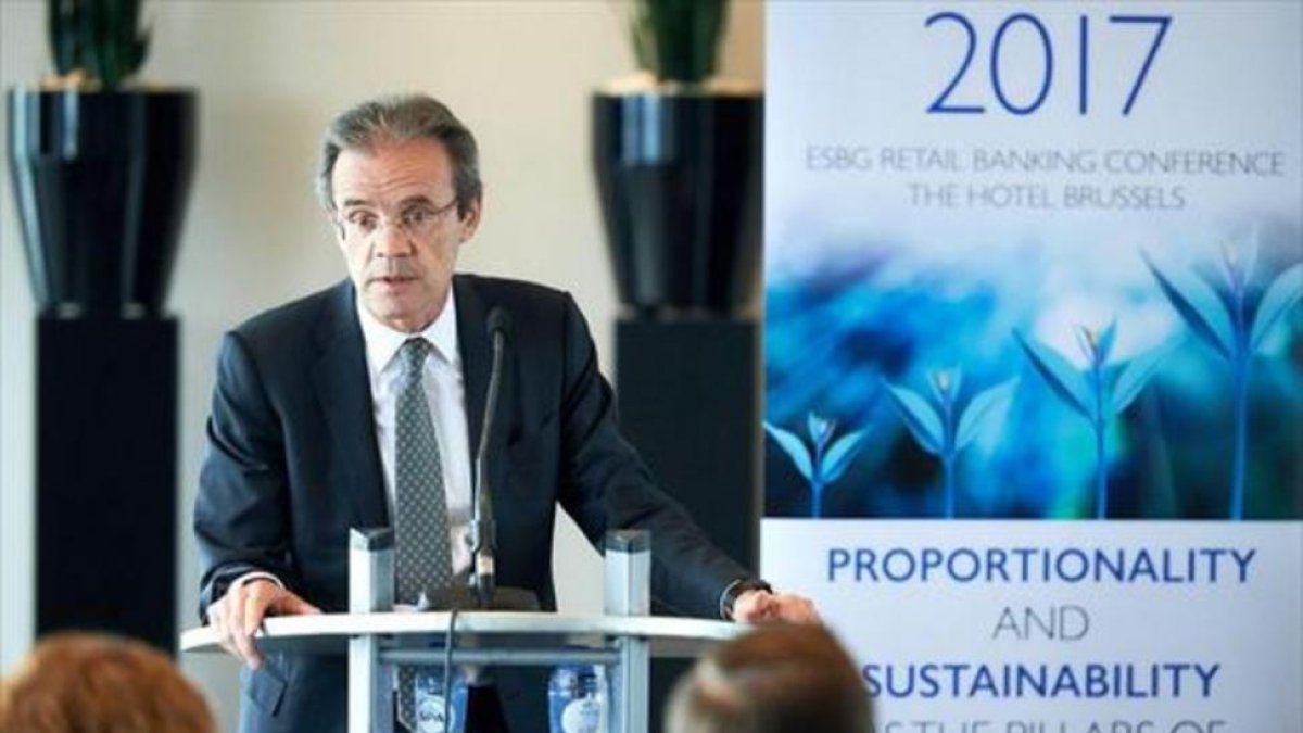 Jordi Gual, en Bruselas.-