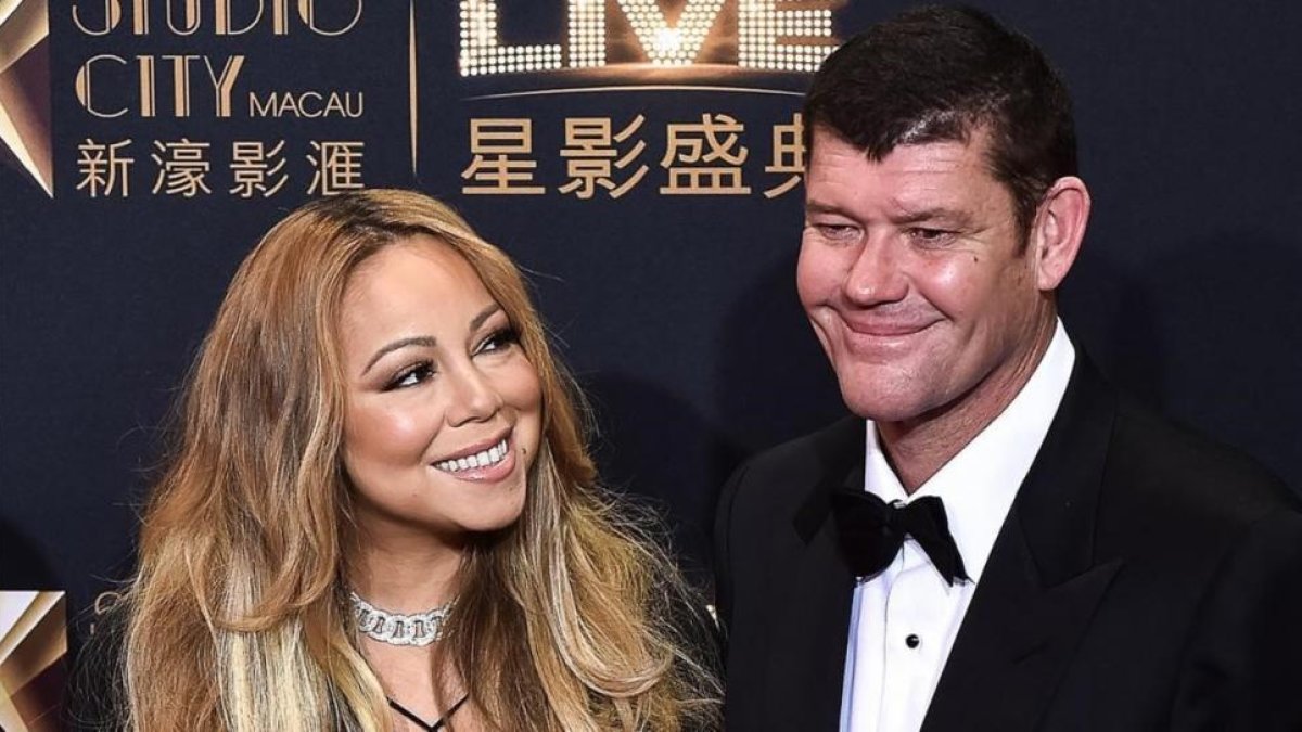 La cantante Mariah Carey y su exnovio, el multimillonario James Packer.-AFP / PHILIPPE LOPEZ