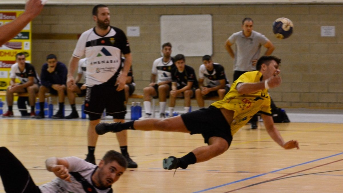 Imagen del partido del pasado fin de semana del BM Soria. HDS