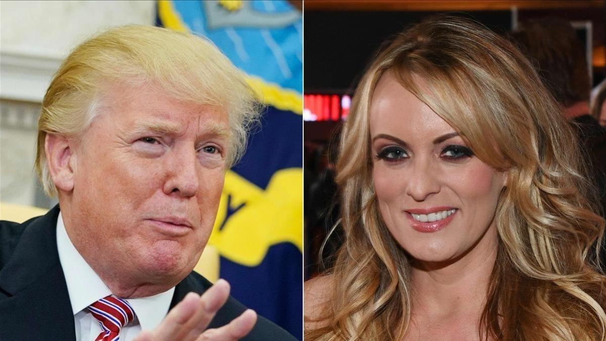 Donald Trump y Stormy Daniels.-AFP / MANDEL NGAN