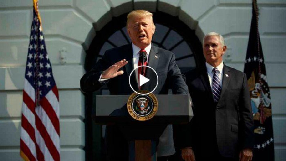 Trump celebra asombroso dato de crecimiento del 4,1 % en segundo trimestre /-EVAN VUCCI (AP) / EFE VÍDEO