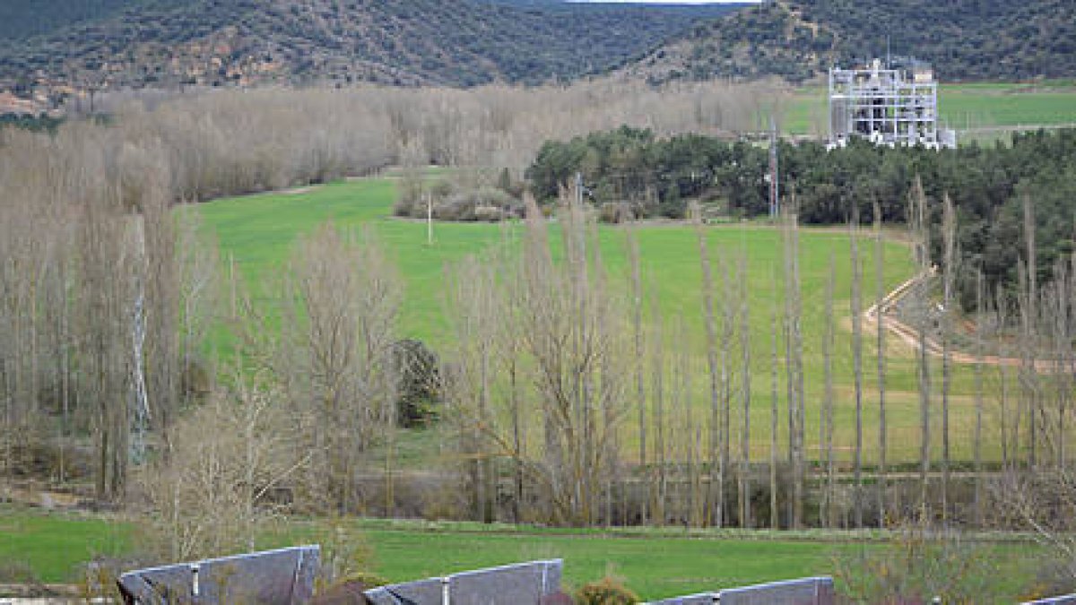 Zona en la que se ubicará la depuradora de Soria. / V. GUISANDE-