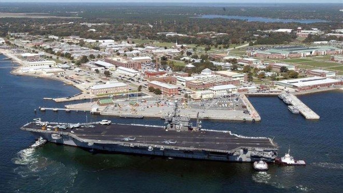 La base de la Marina de EEUU en Pensacola (Florida).-AFP