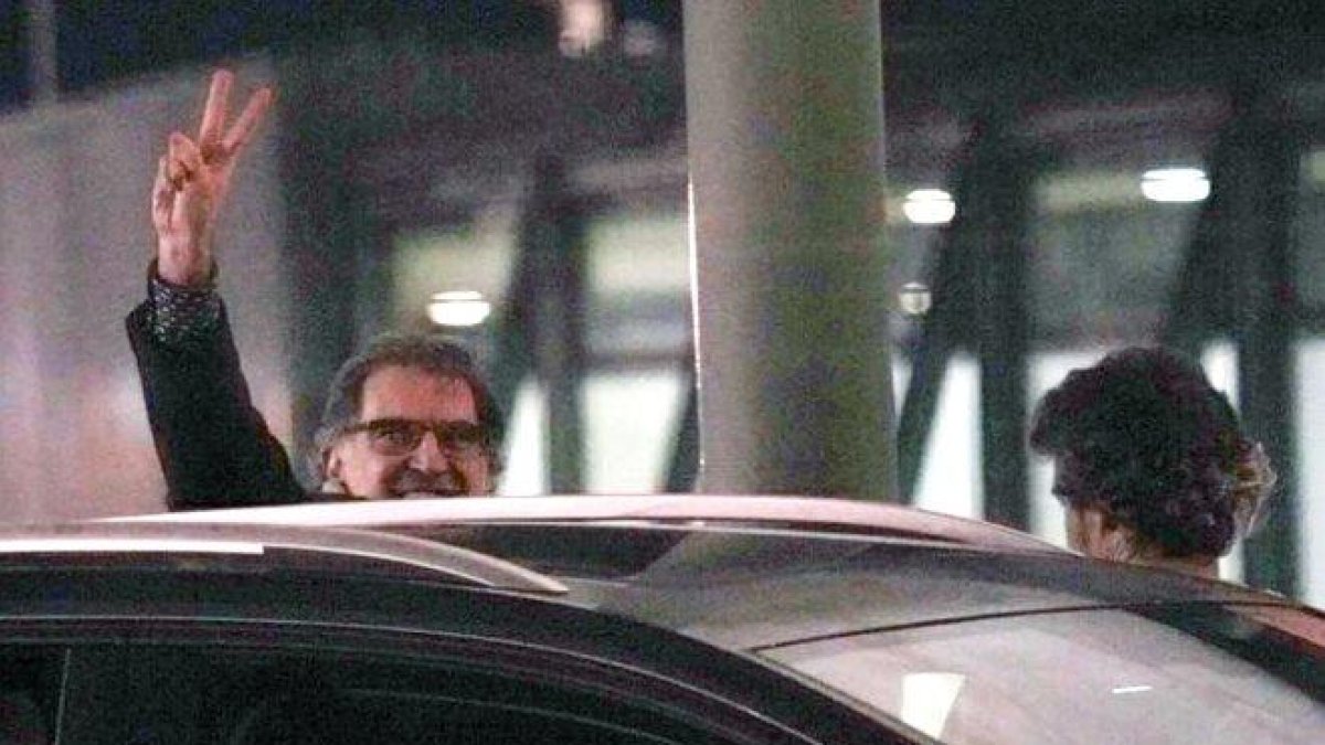 Cuixart sale de la cárcel de Lledoners por su primer permiso penitenciario.-MARC VILA