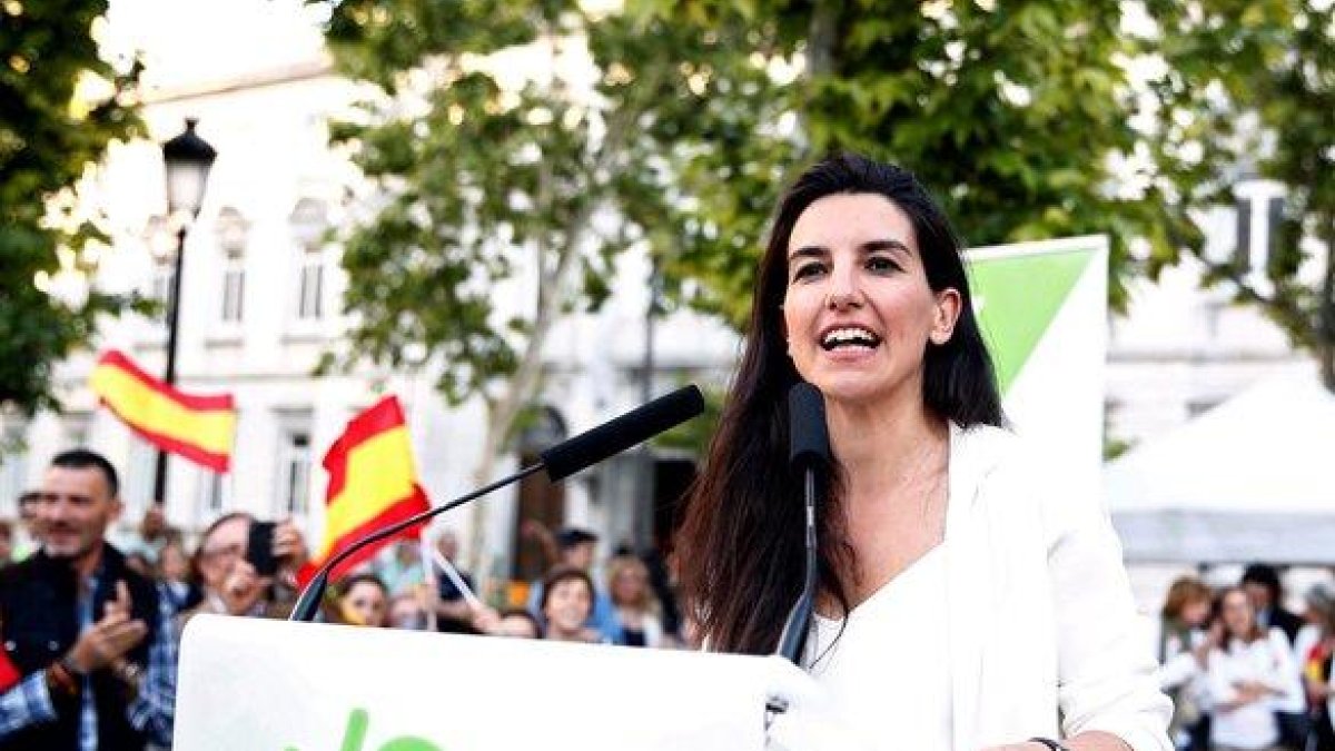 La portavoz de Vox en la Asamblea de Madrid, Rocío Monasterio.