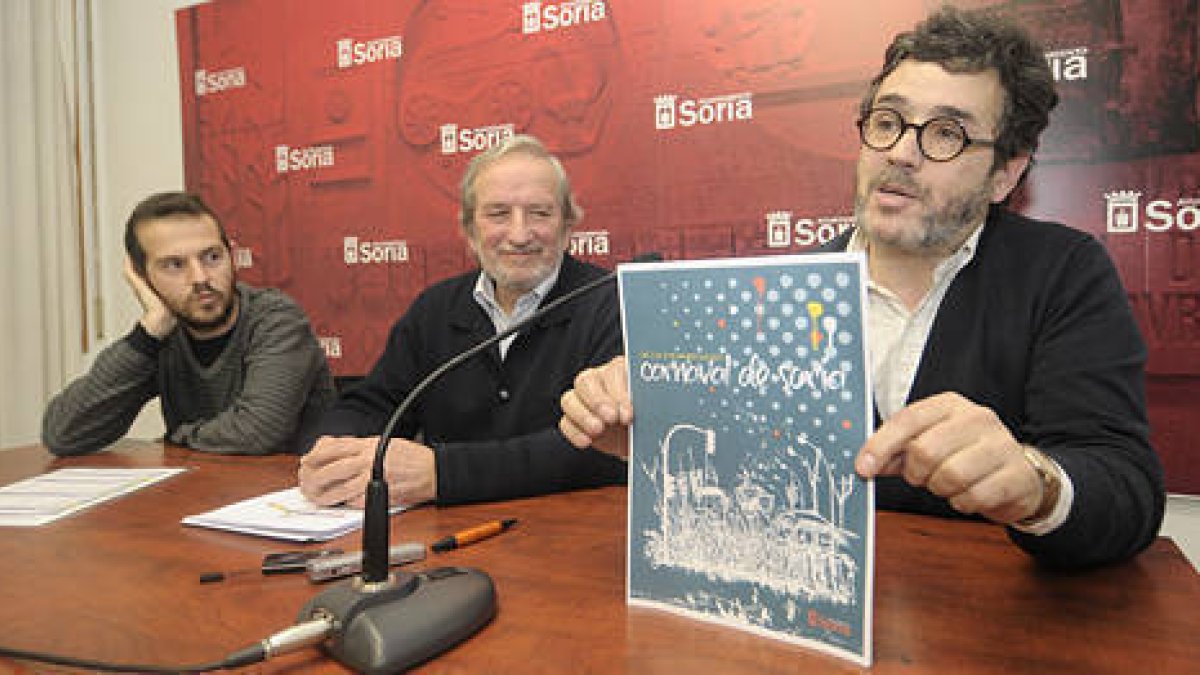 José Miguel Diez, Jesús Bárez y Paco Castro presentan el cartel. / Ú.S.-