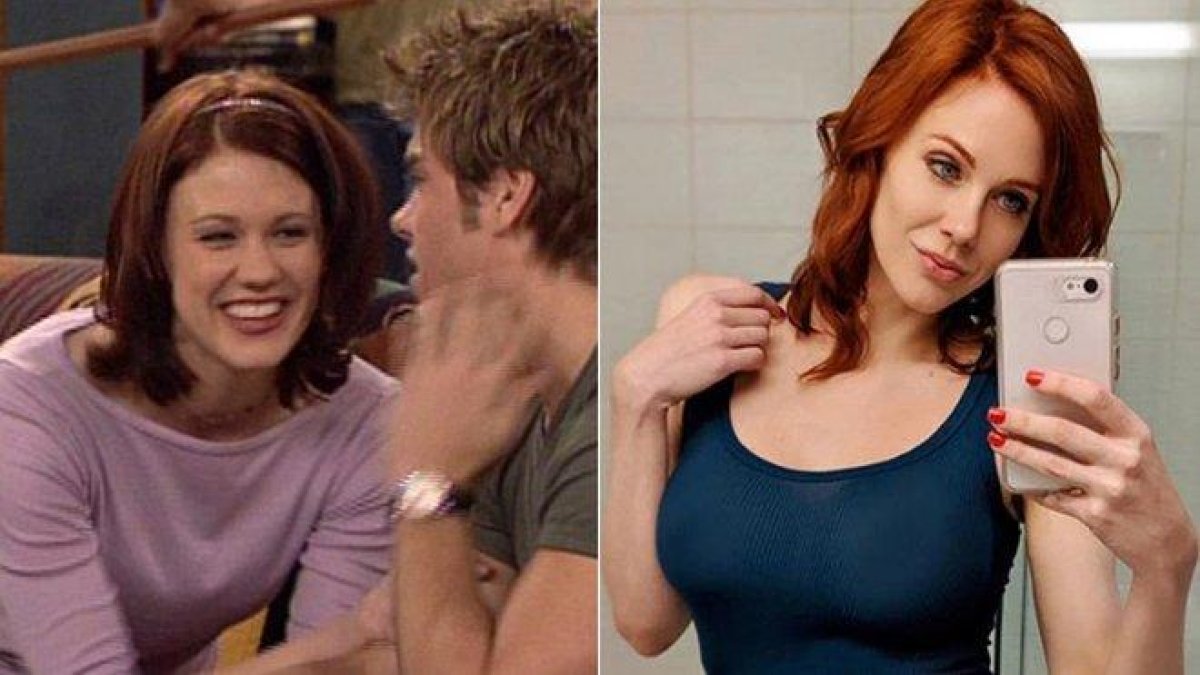 Maitland Ward, en su papel de Rachel en la serie de los 90 ’Yo y el mundo’, y la actriz, ahora, estrella del porno.-ABC-DISNEY / INSTAGRAM