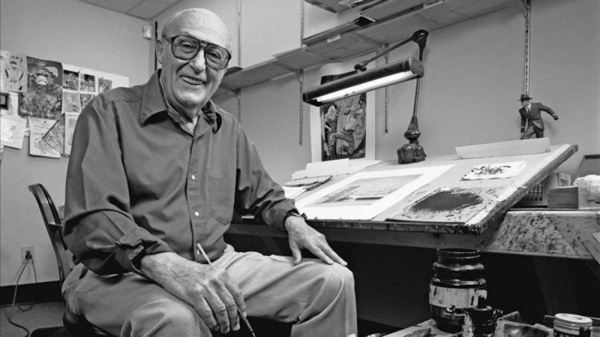 El artista estadounidense Will Eisner, padre de la novela gráfica.-