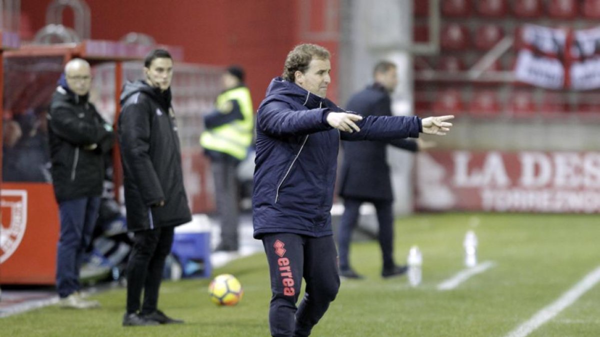 Arrasate se mostraba muy satisfecho con el triunfo de su equipo.-Luis Ángel Tejedor