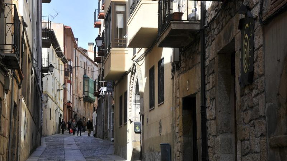 Calle Zapatería, en el Casco Viejo.-Luis Ángel Tejedor