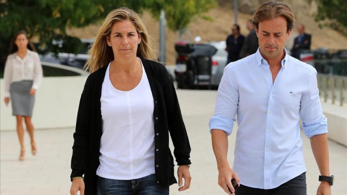 Arantxa Sánchez Vicario y Josep Santacana, en el 2013.-PERIODICO (RICARD CUGAT)