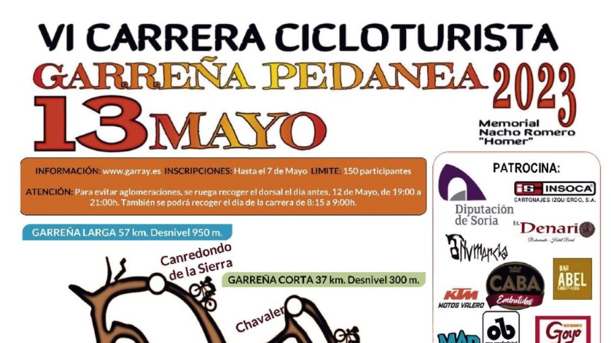 Cartel anunciador de la VI Garreña Pedanea