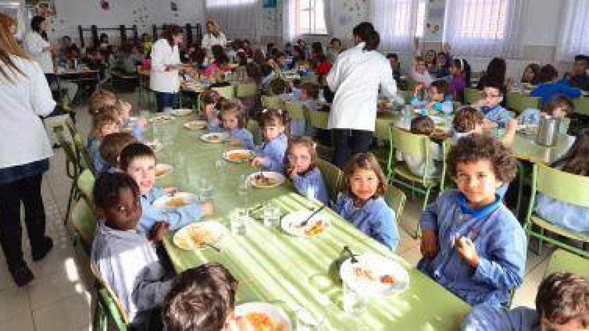 Un comedor escolar.-ÁLVARO MARTÍNEZ