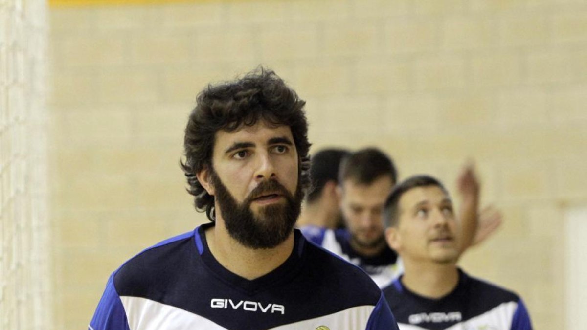 Sevillano en un entrenamiento con el Río Duero Soria.-Luis Ángel Tejedor