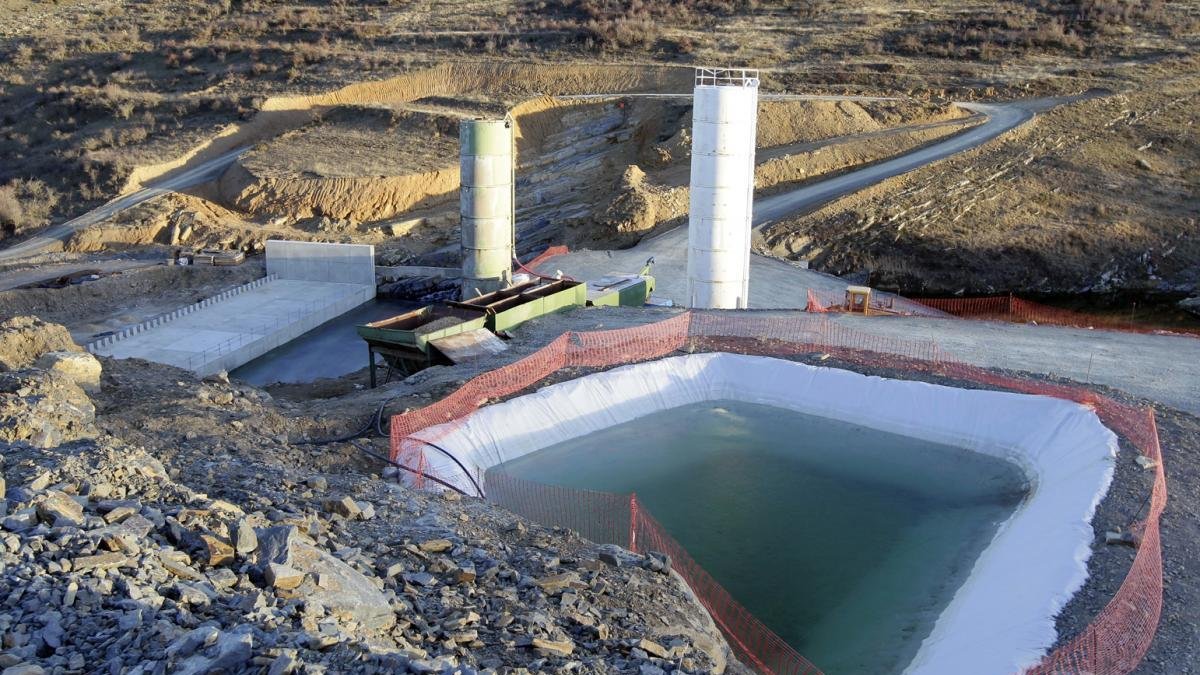 Obras de la presa de San Pedro-L.A.T.