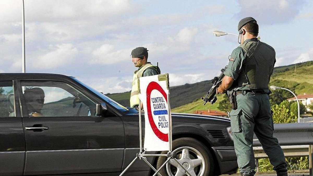 Control de la Guardia Civil