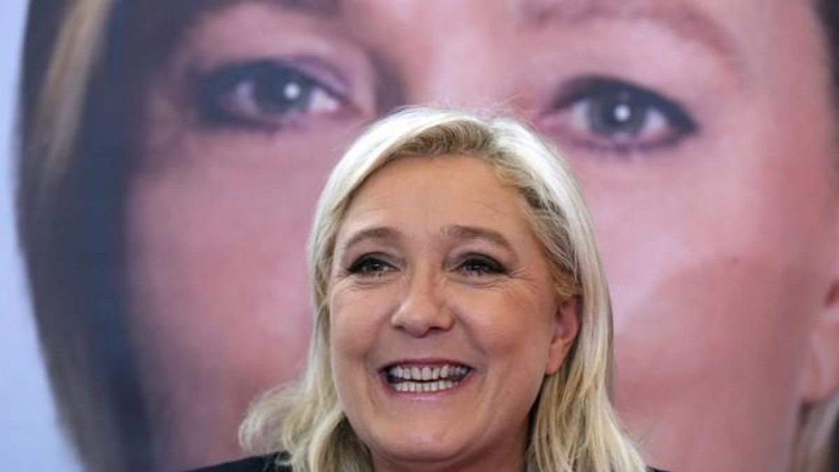 Marine Le Pen, este lunes.-REUTERS / PASCAL ROSSIGNOL