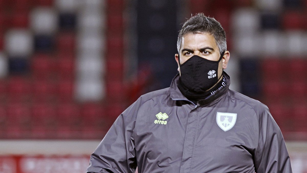 Álex Huerta nuevo entrenador del Numancia. Mario Tejedor