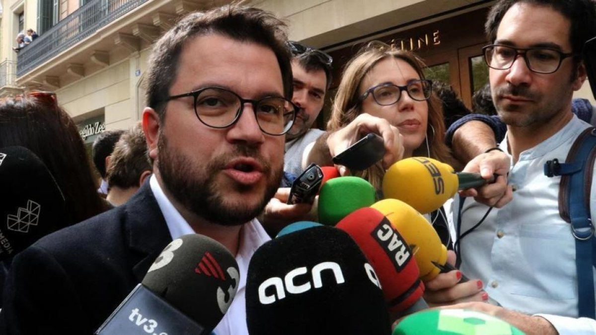 El adjunto a la presidencia de ERC, Pere Aragonès.-LAURA BATLLE (ACN)