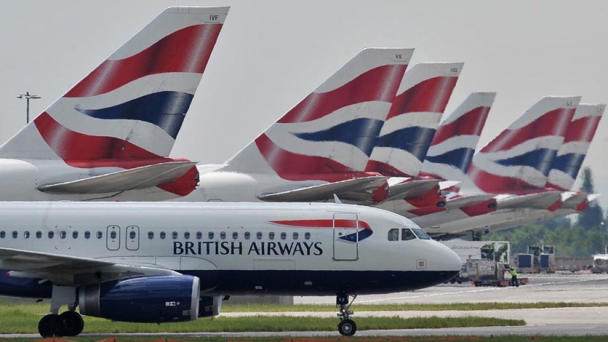 Aviones de British Airways en el aeropuerto de Heathrow-AFP / CARL DE SOUZA