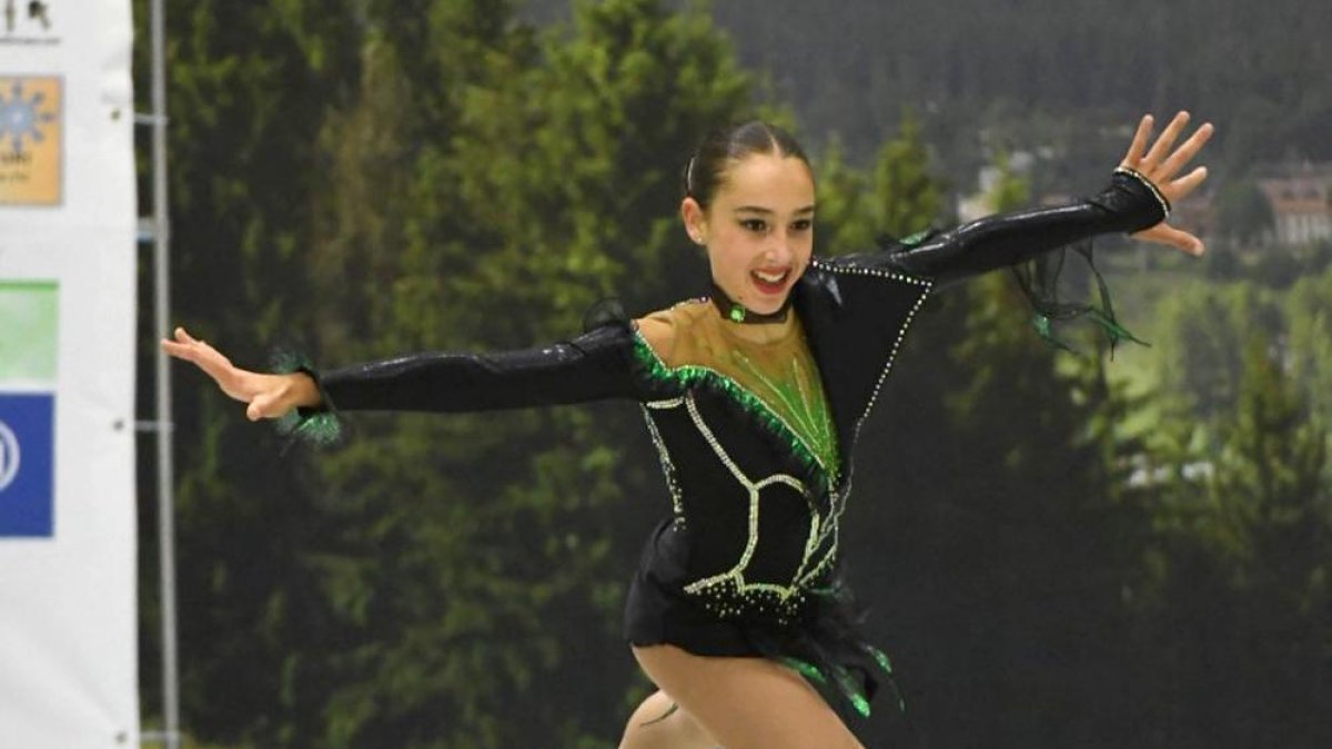 Ángela Díez en plena competición en tierras italianas.-HDS
