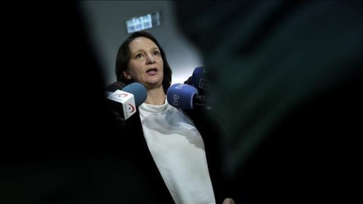 La diputada de Podemos Carolina Bescansa, en el Congreso.-JOSÉ LUIS ROCA