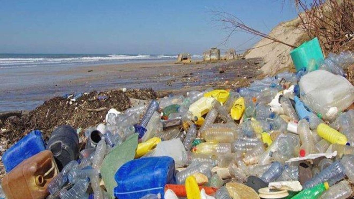Basura y desechos plásticos se acumulan en las playas y oceanos.-EL PERIÓDICO